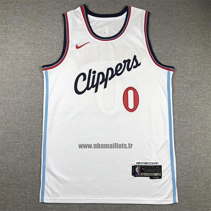 Maillot Los Angeles Clippers Russell Westbrook NO 0 Association 2024-25 Blanc